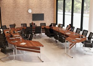 Stół konferencyjny zaokrąglony