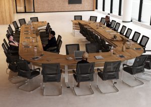 Stół konferencyjny zaokrąglony