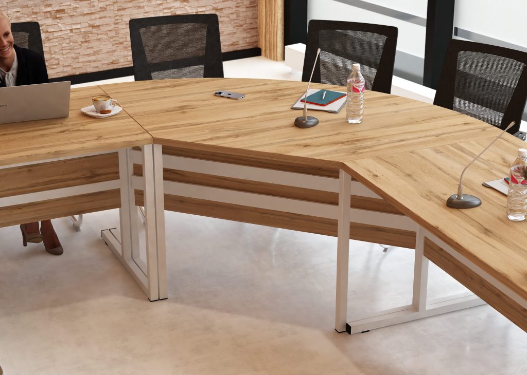 Stół konferencyjny zaokrąglony