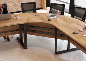 Stół konferencyjny zaokrąglony