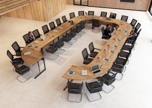 Stół konferencyjny zaokrąglony