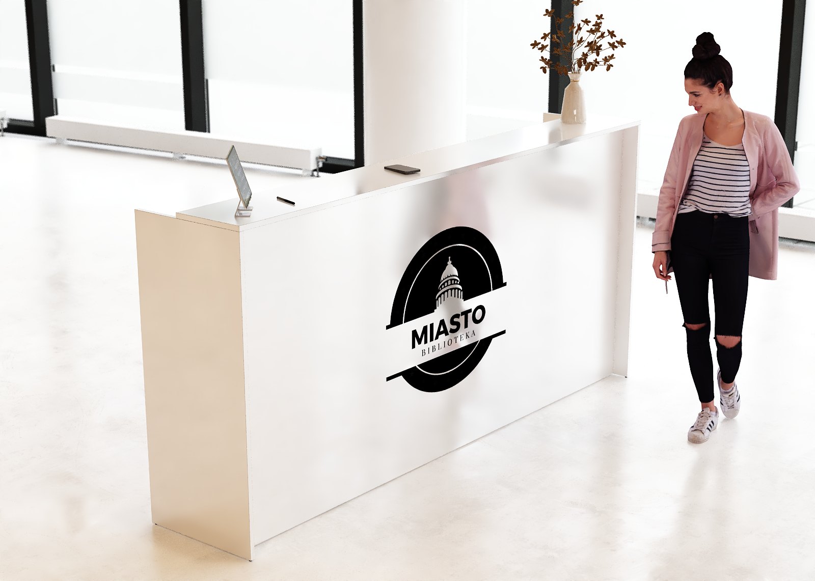 Lada recepcyjna na wymiar