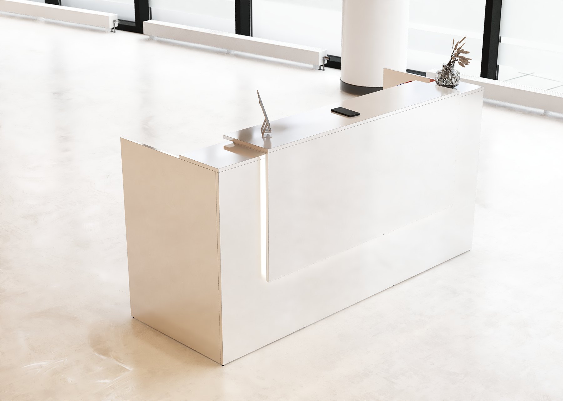 Lada recepcyjna na wymiar