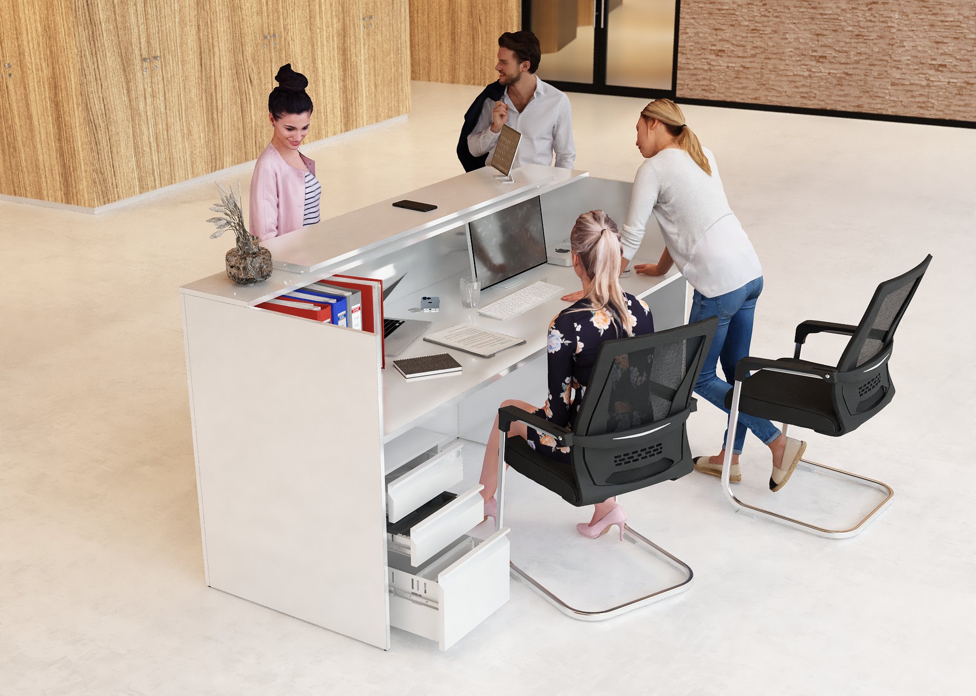 Lada recepcyjna na wymiar