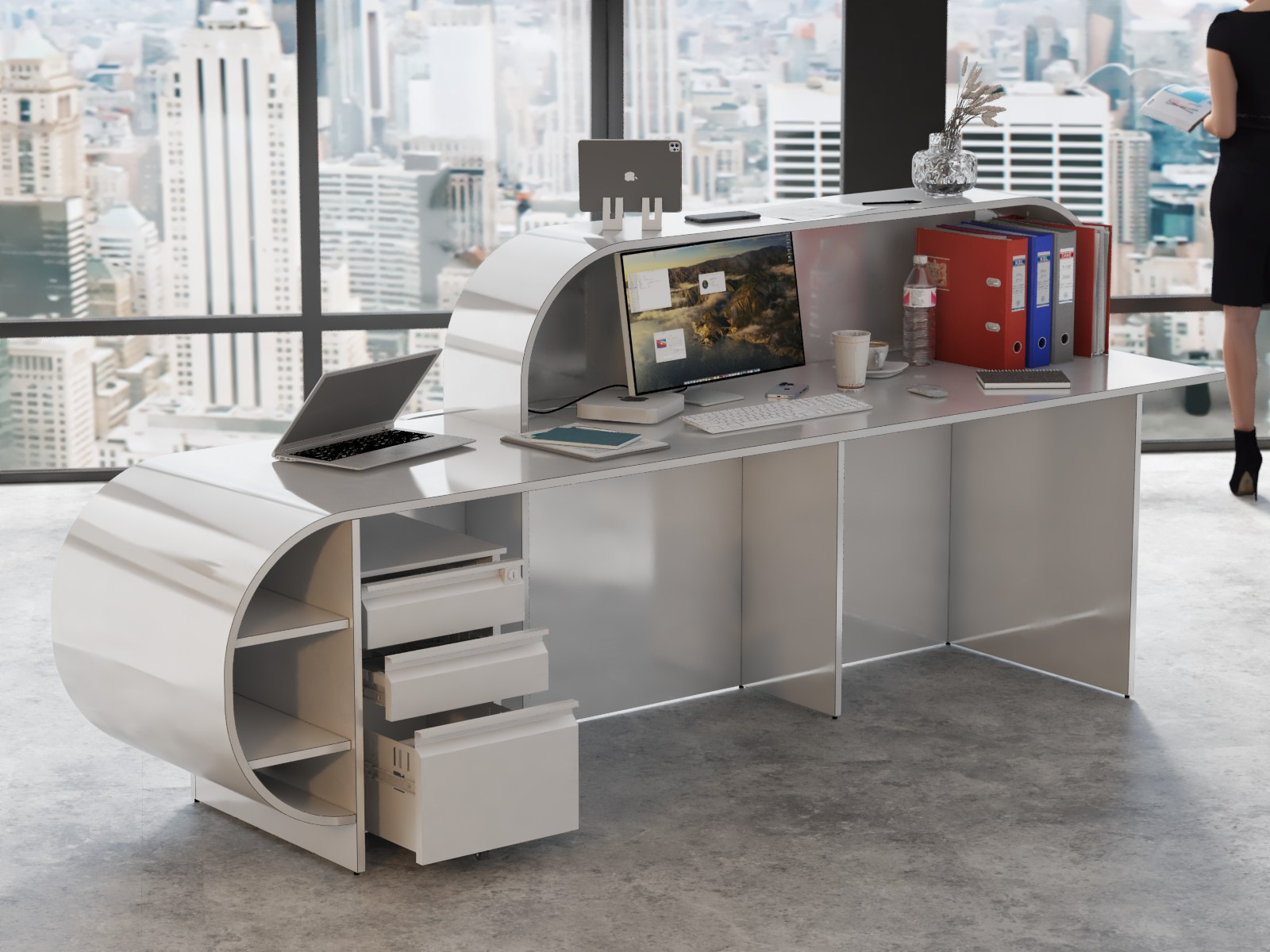 Lada recepcyjna na wymiar