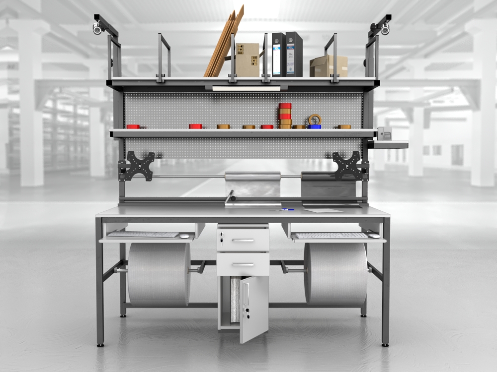 stół do pakowania paczek