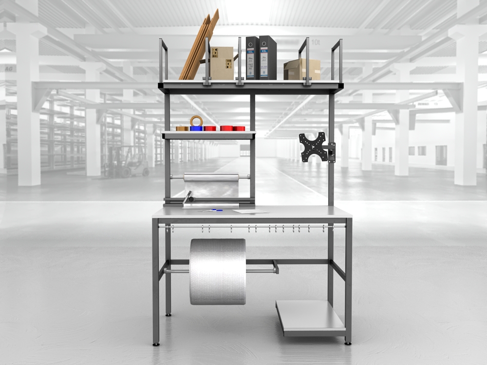 stół do pakowania paczek