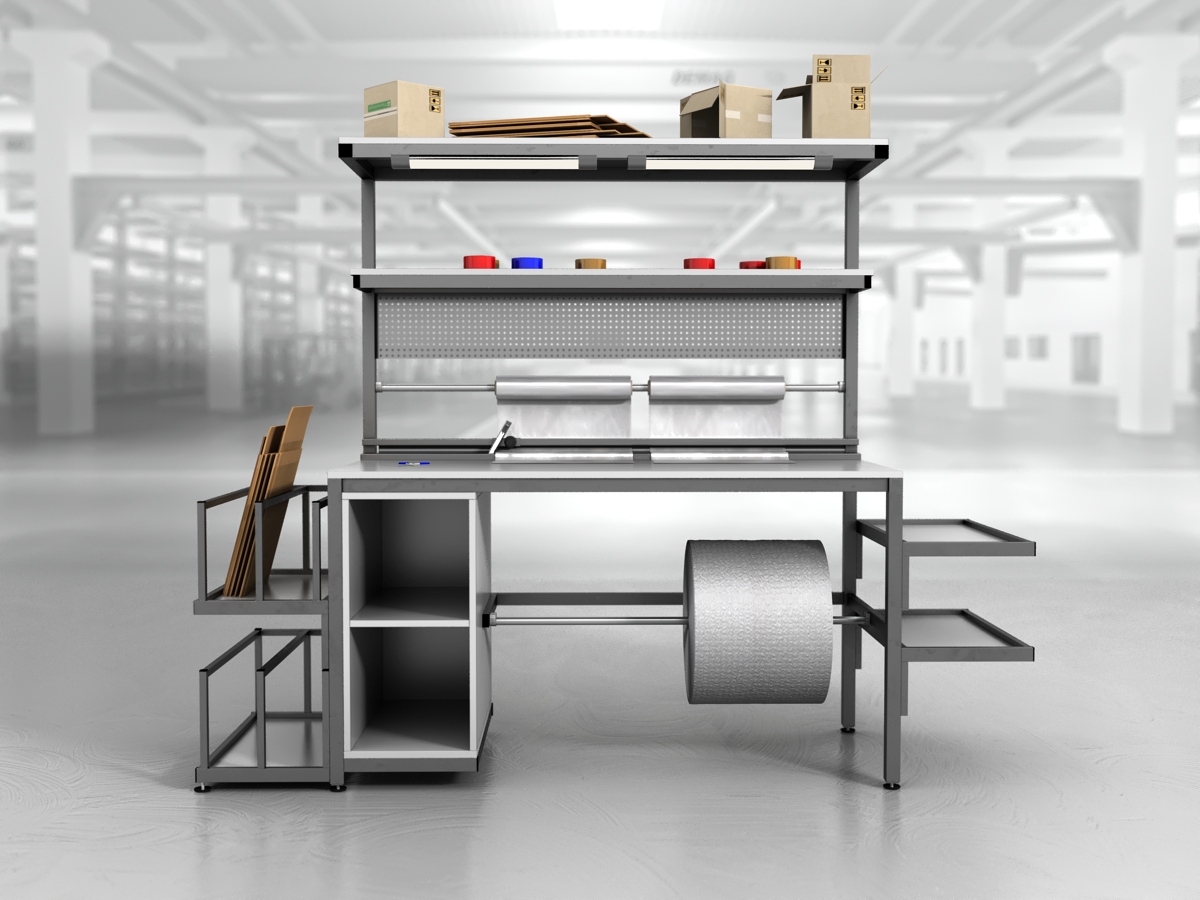 stół do pakowania paczek