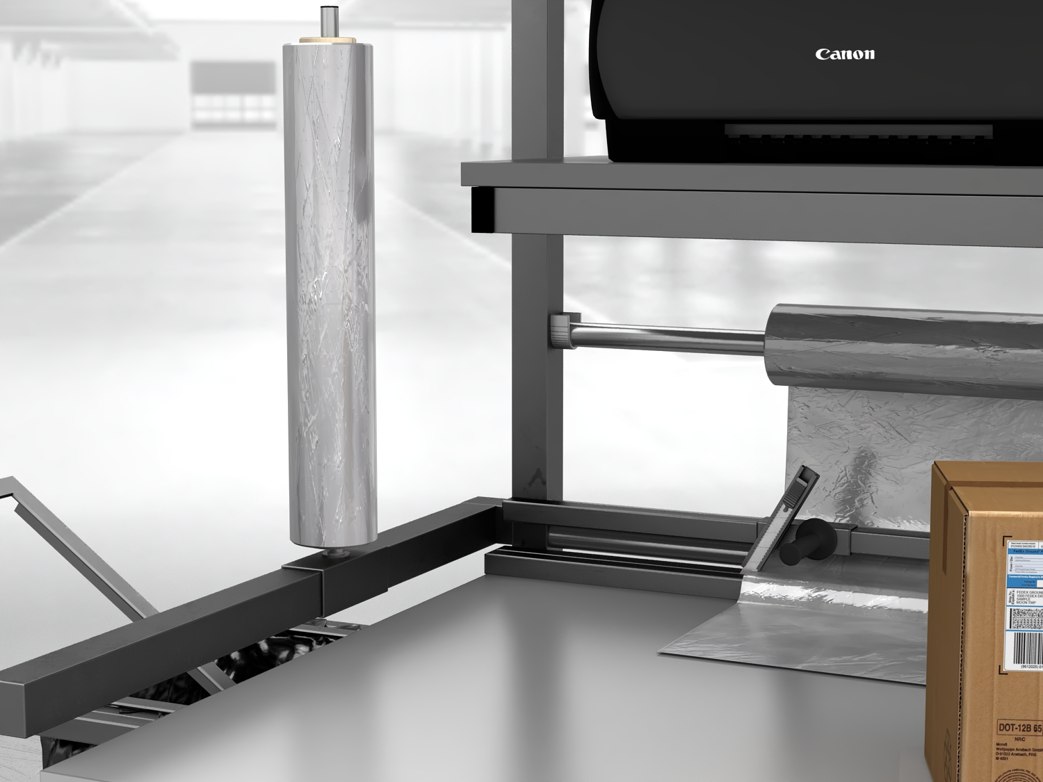 stół do pakowania paczek