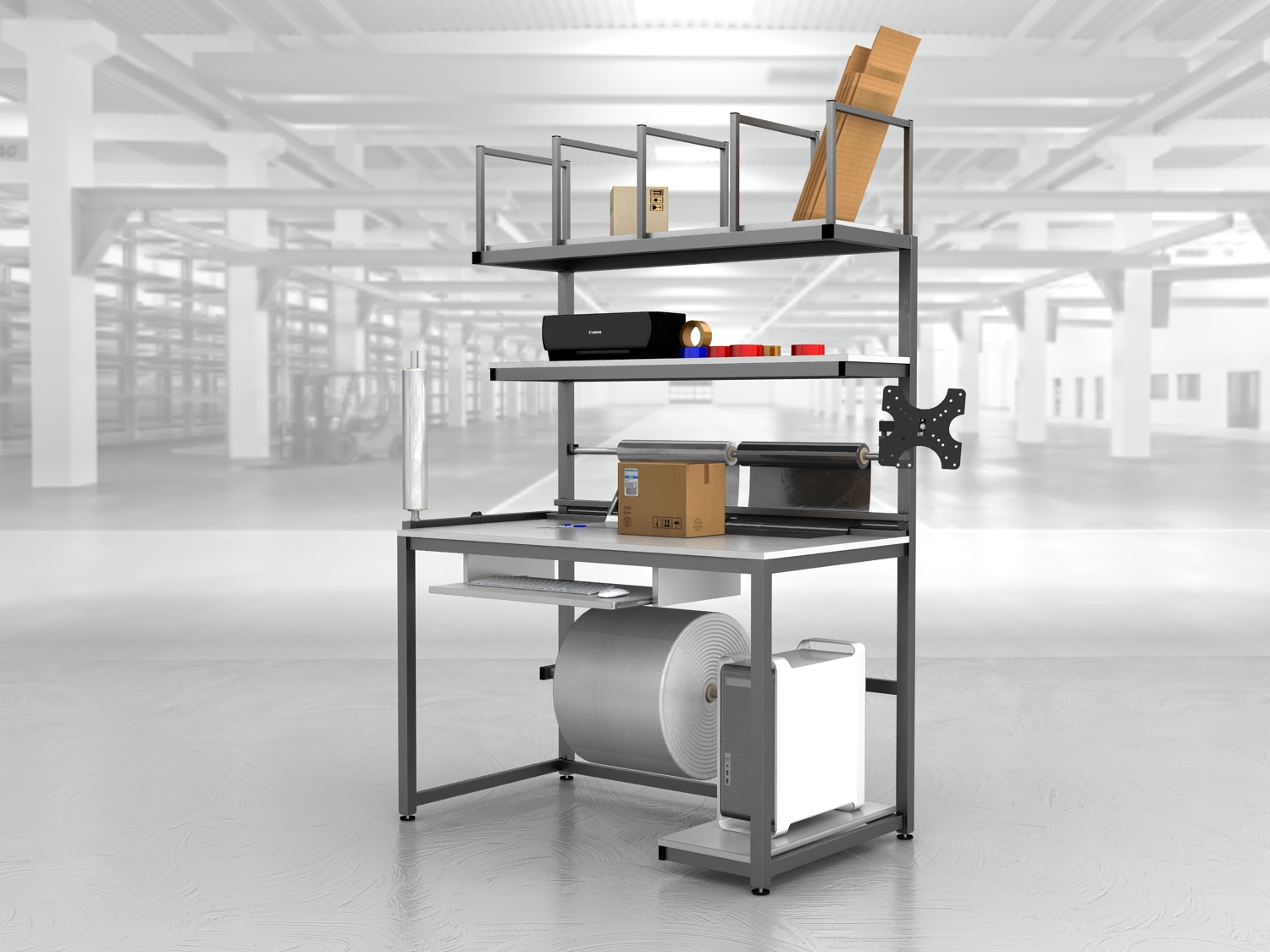 stół do pakowania paczek