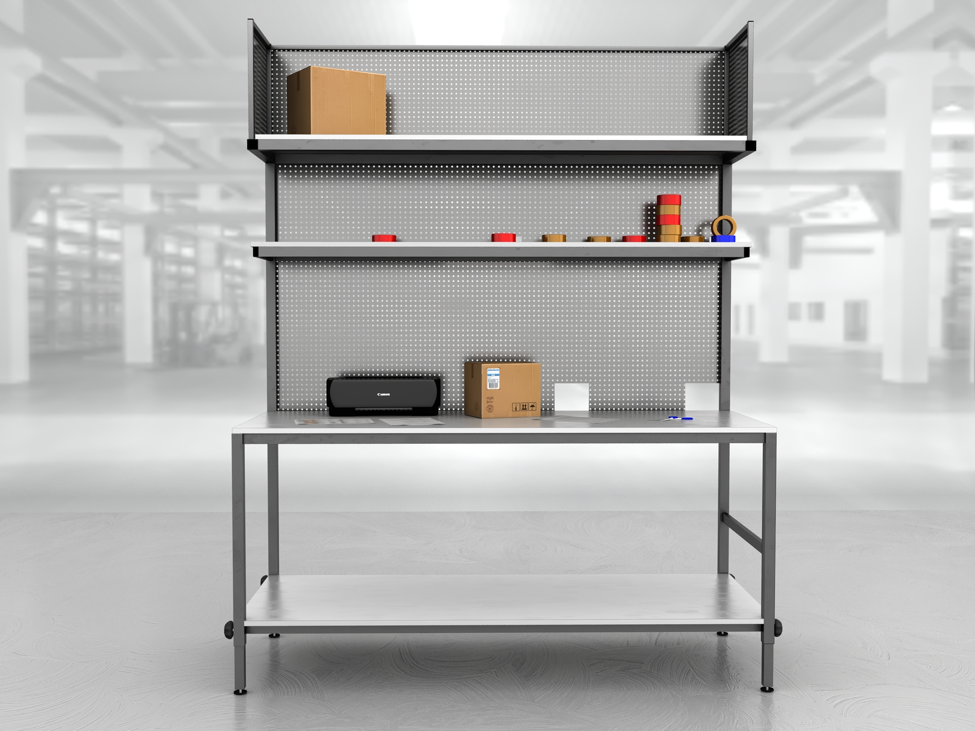 stół do pakowania paczek