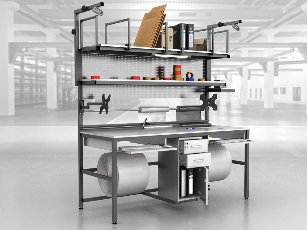 stół do pakowania paczek