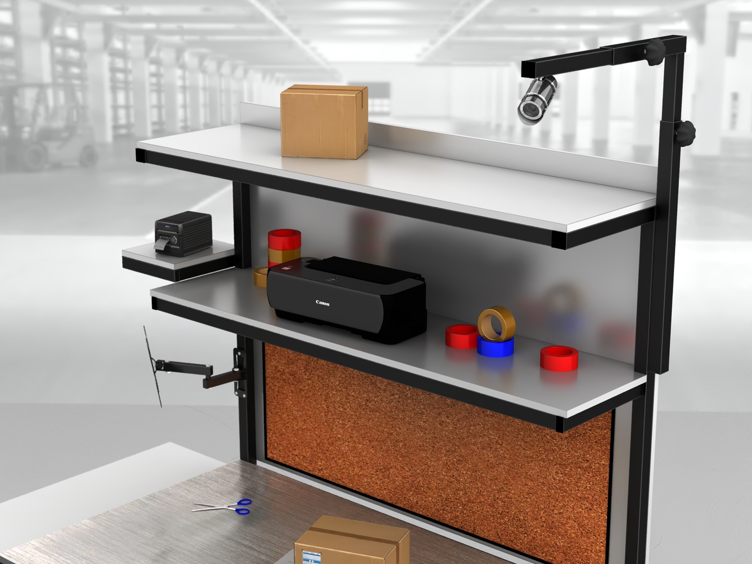 stół do pakowania paczek