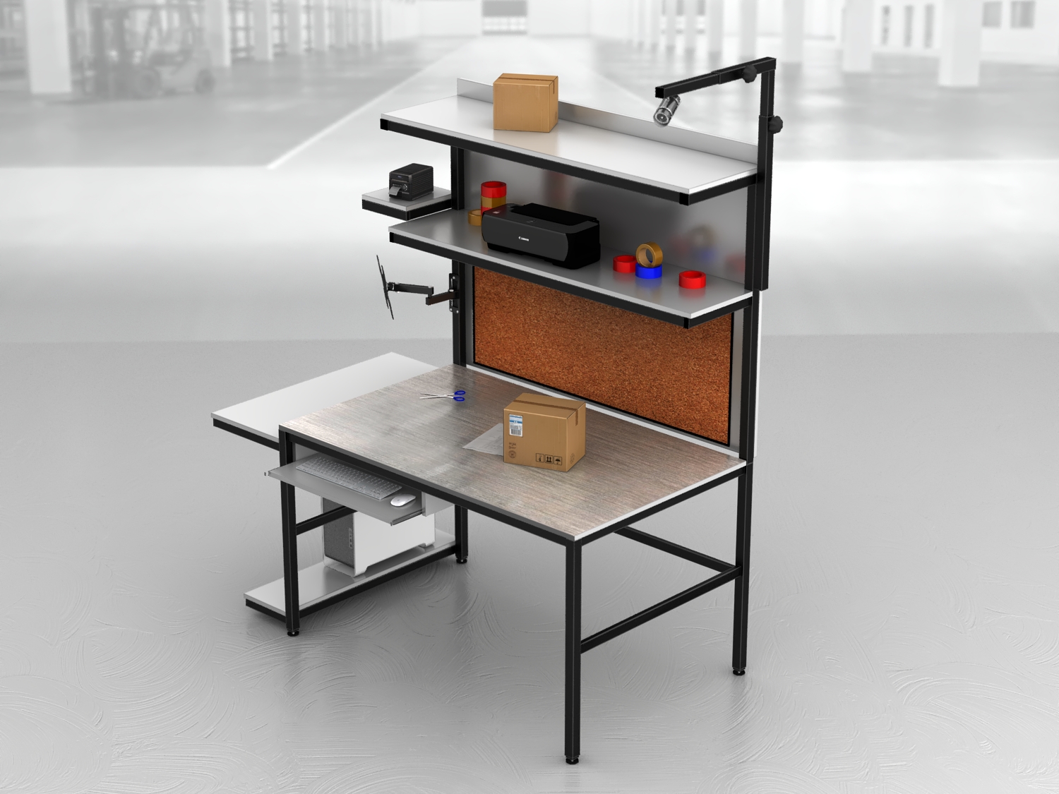 stół do pakowania paczek