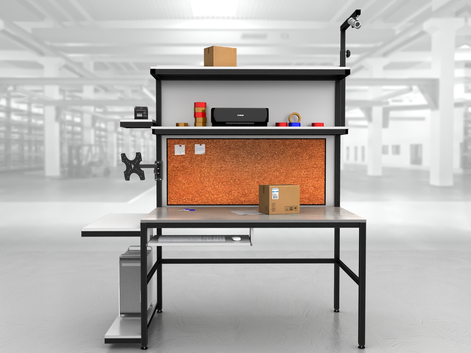 stół do pakowania paczek