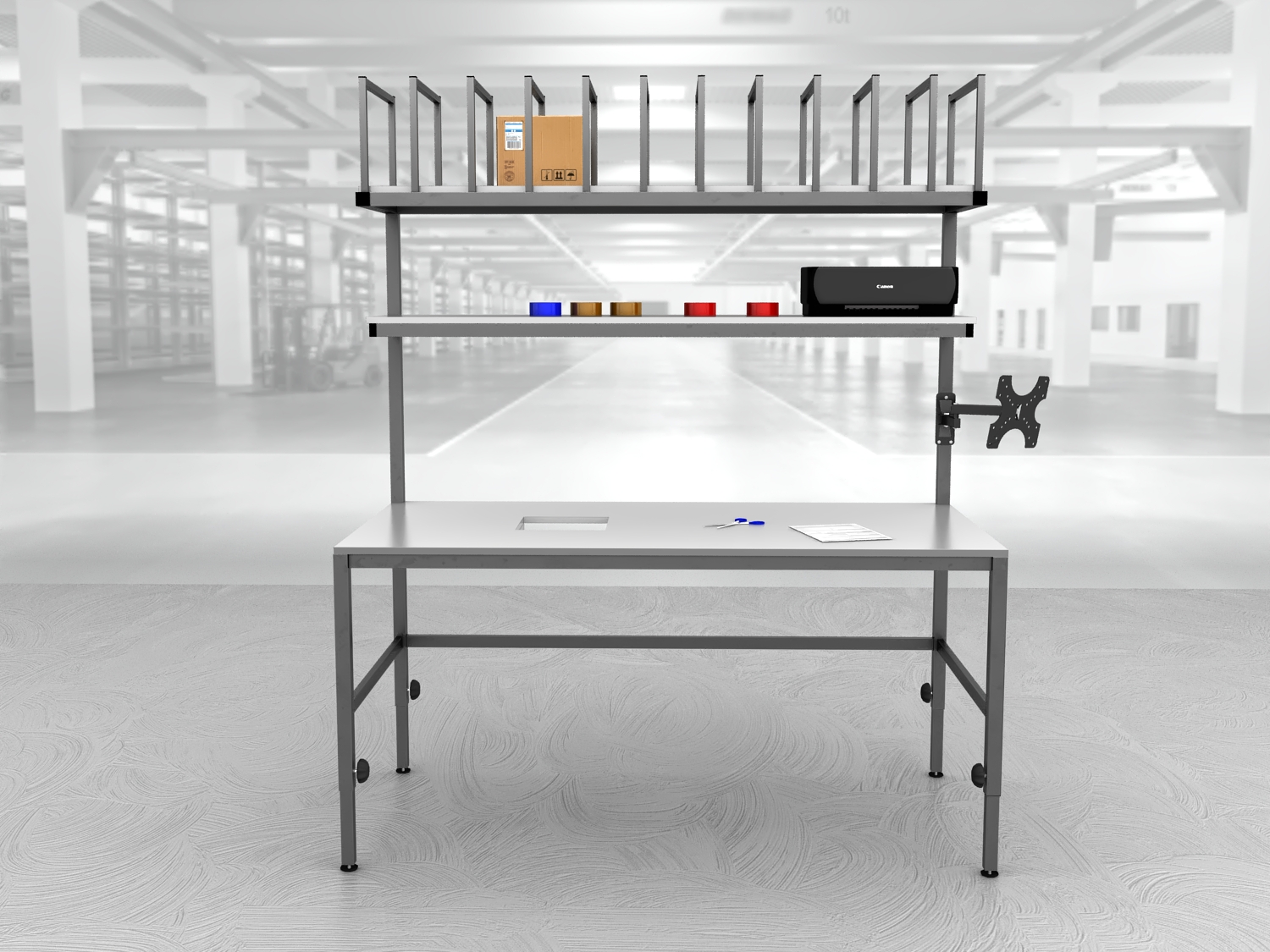 stół do pakowania paczek