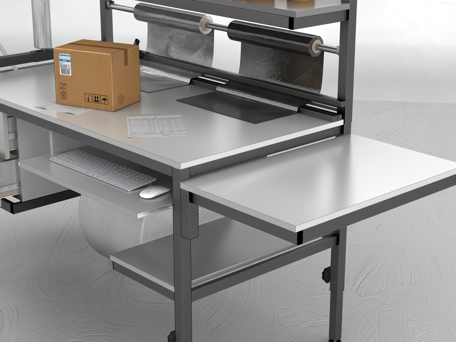 stół do pakowania paczek