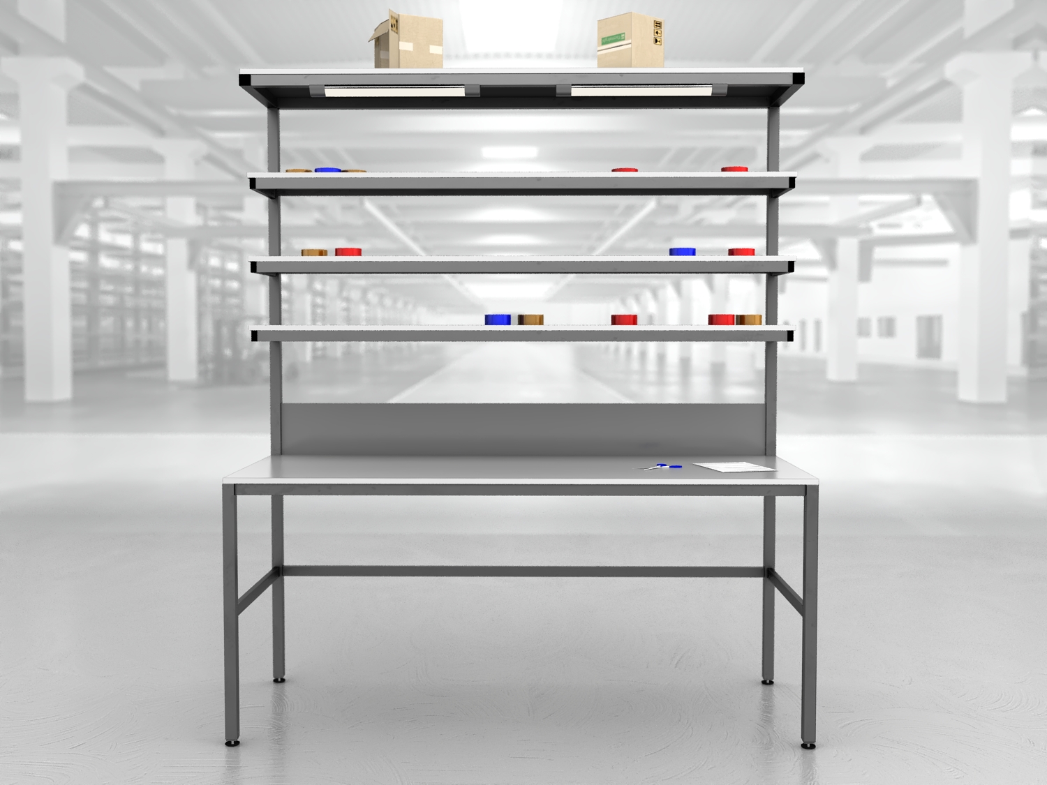 stół do pakowania paczek