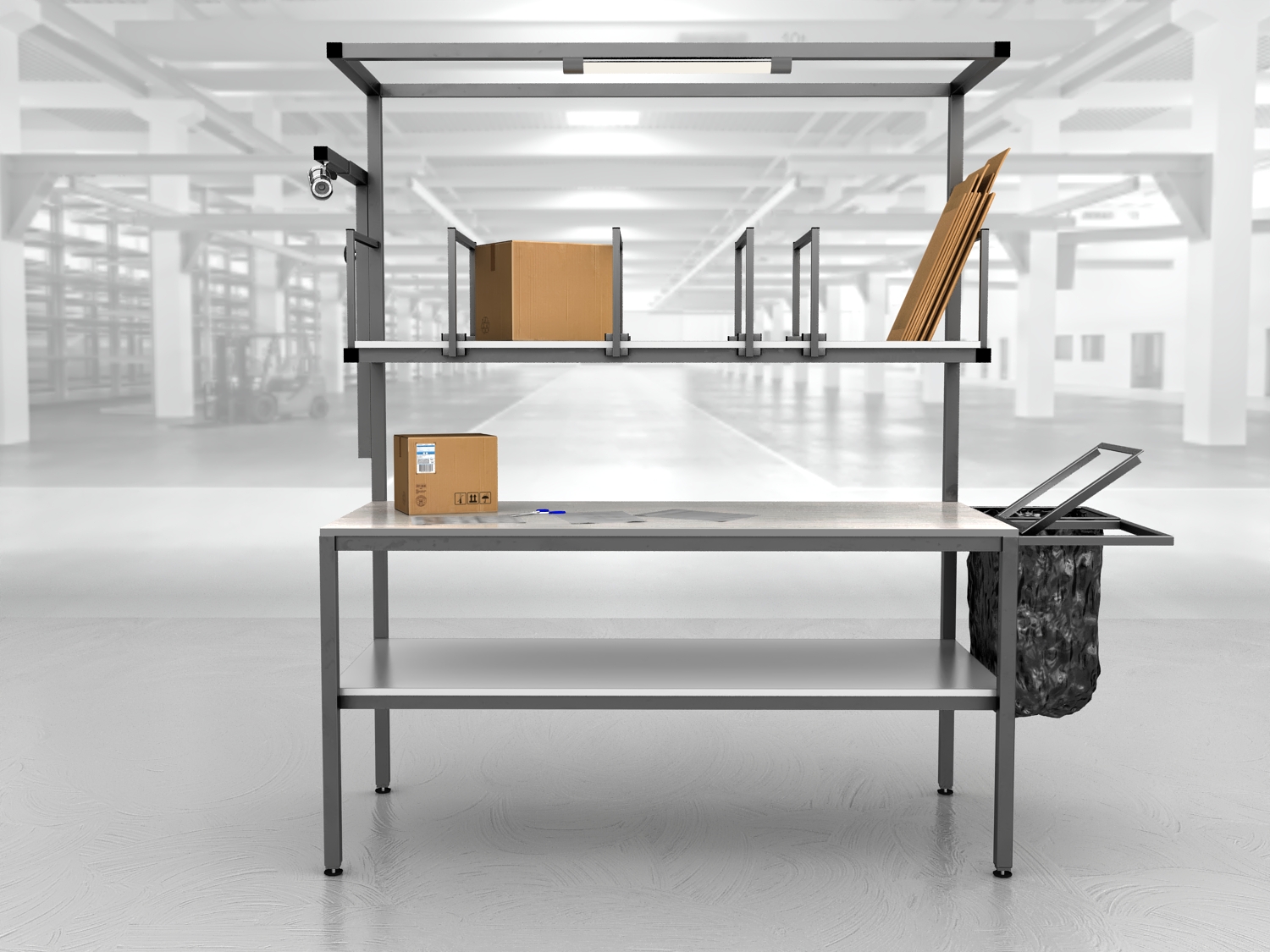 stół do pakowania paczek