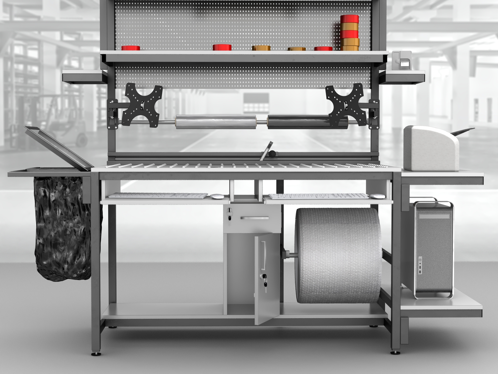 stół do pakowania paczek