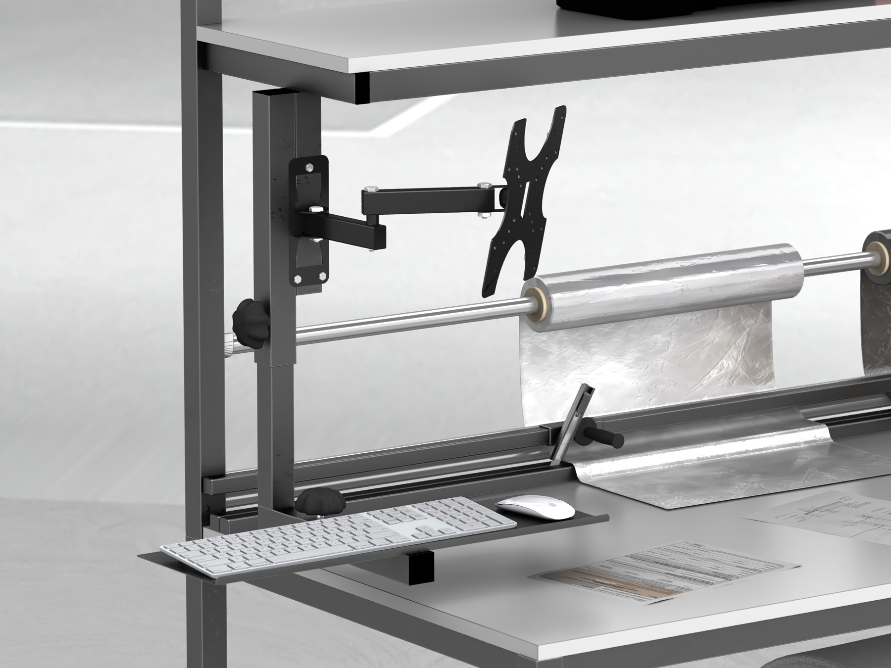 stół do pakowania paczek