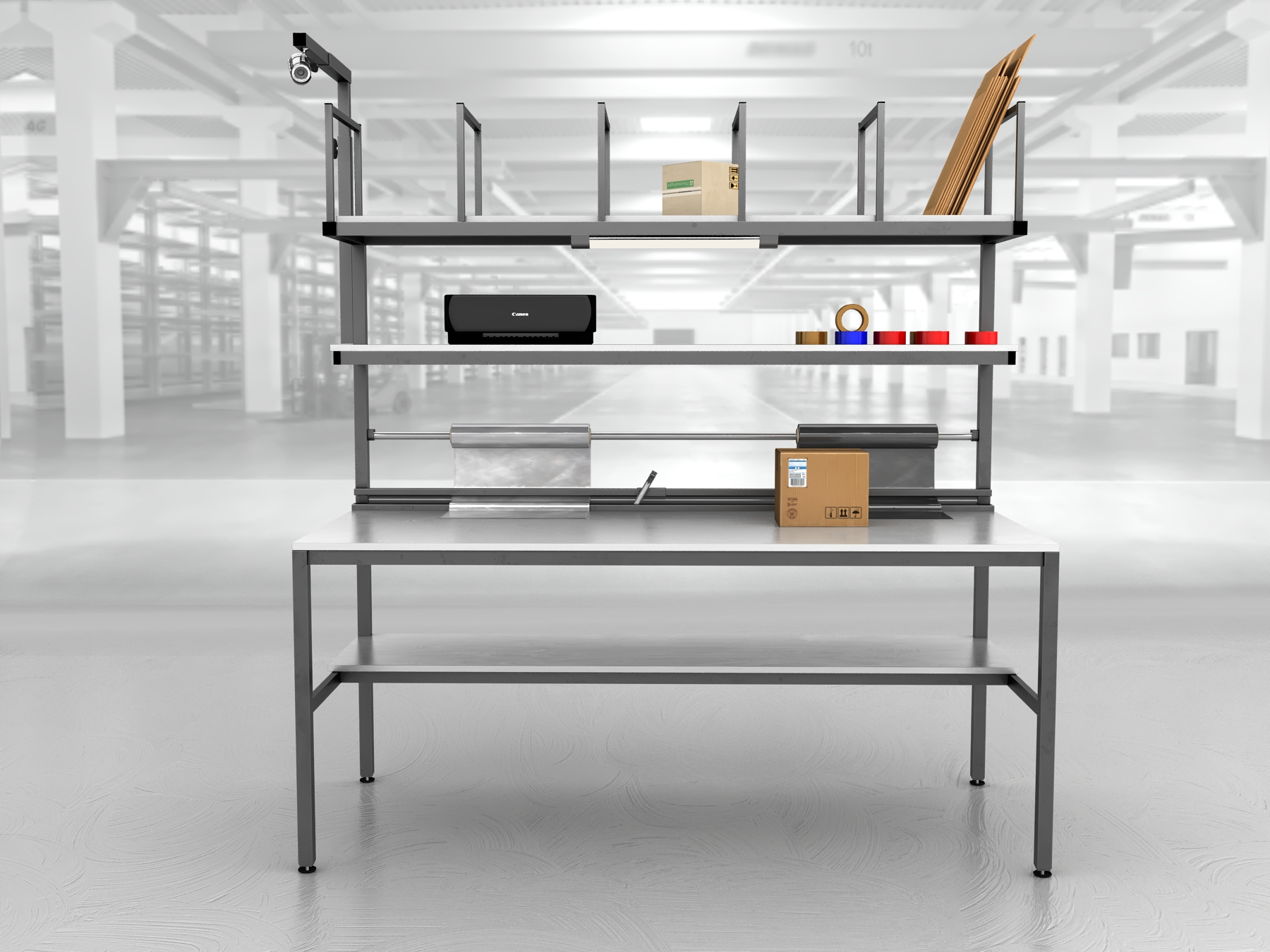 stół do pakowania paczek