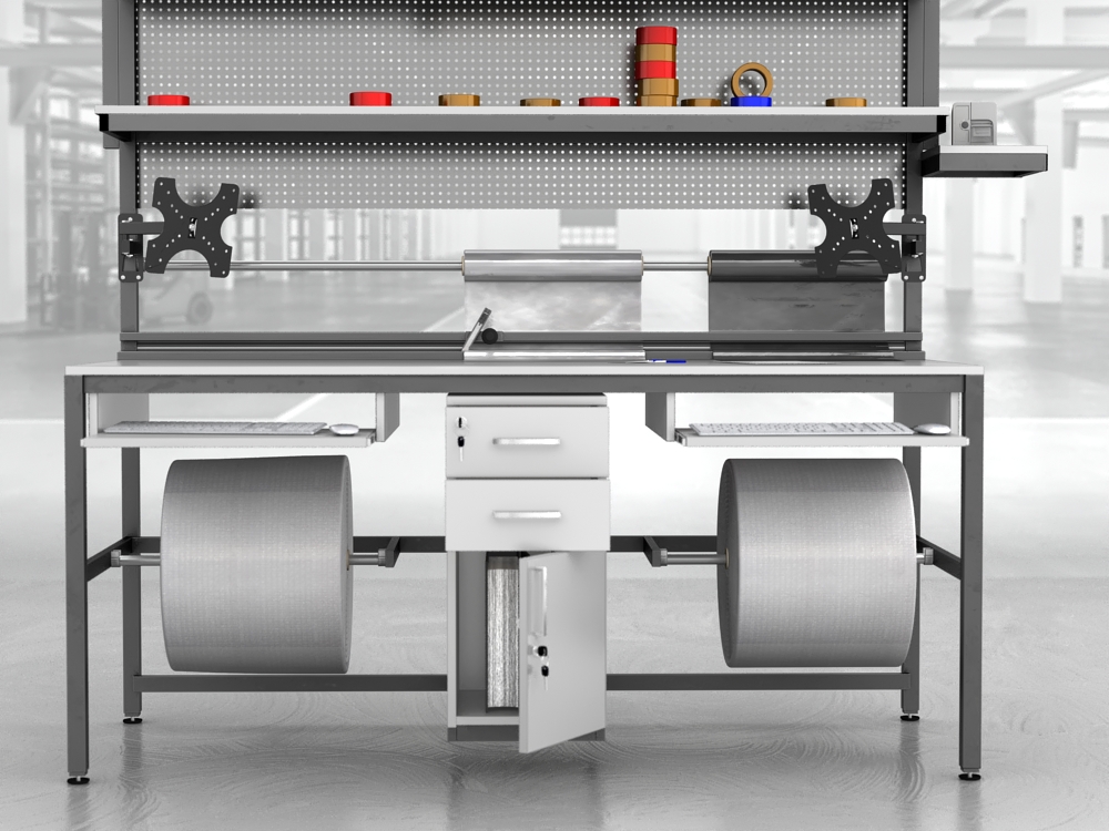 stół do pakowania paczek