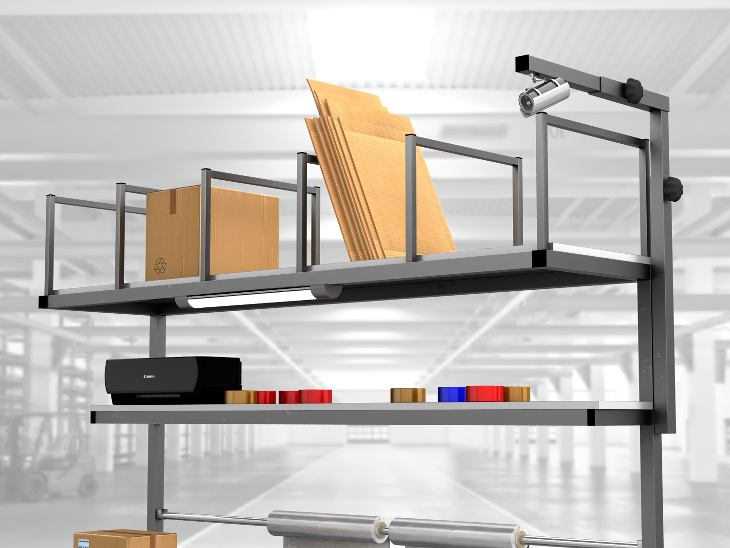 stół do pakowania paczek