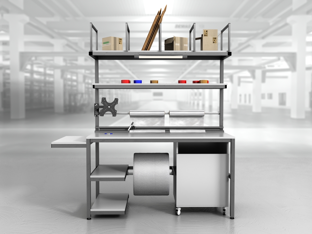 stół do pakowania paczek