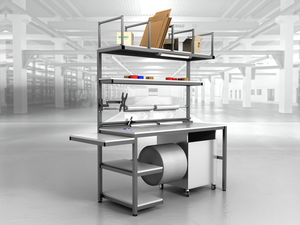 stół do pakowania paczek