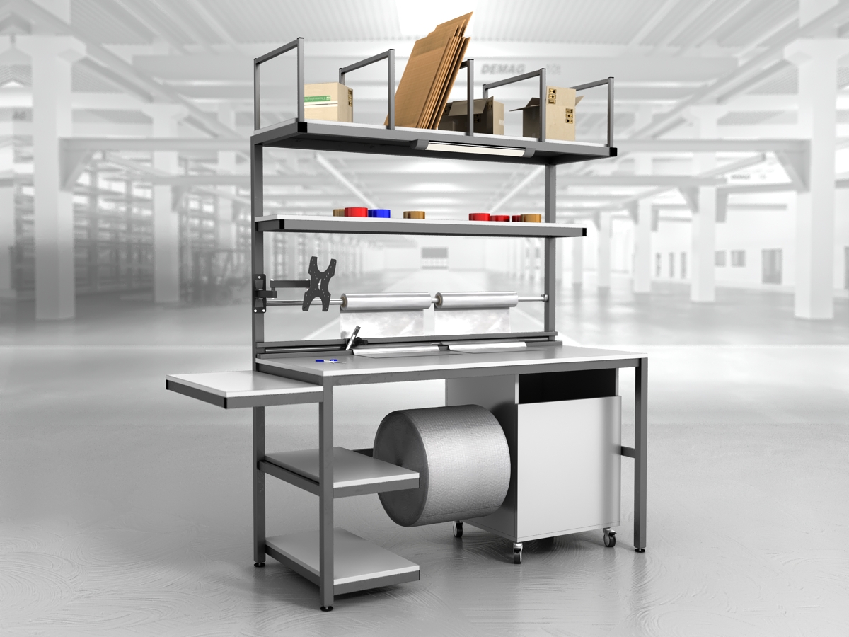 stół do pakowania paczek