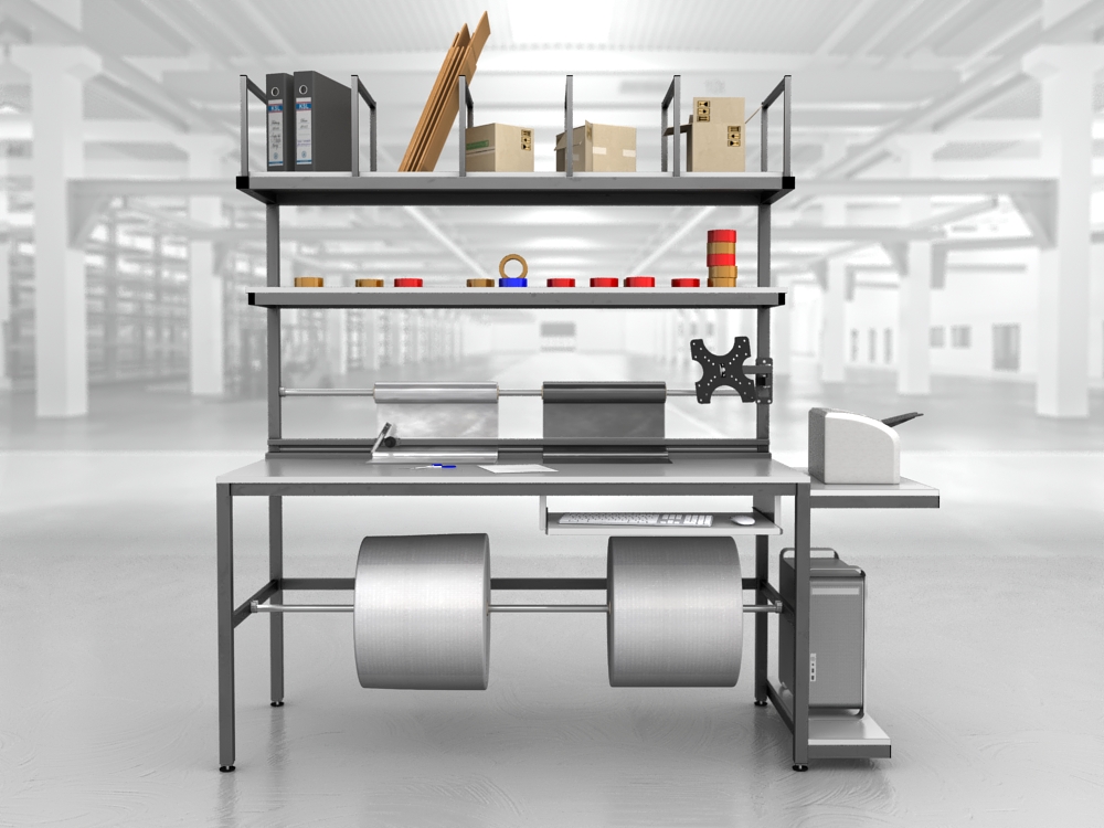 stół do pakowania paczek