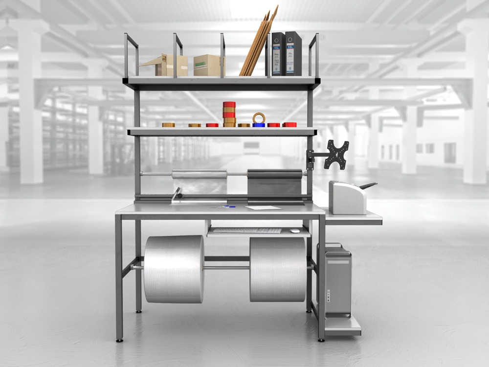 stół do pakowania paczek