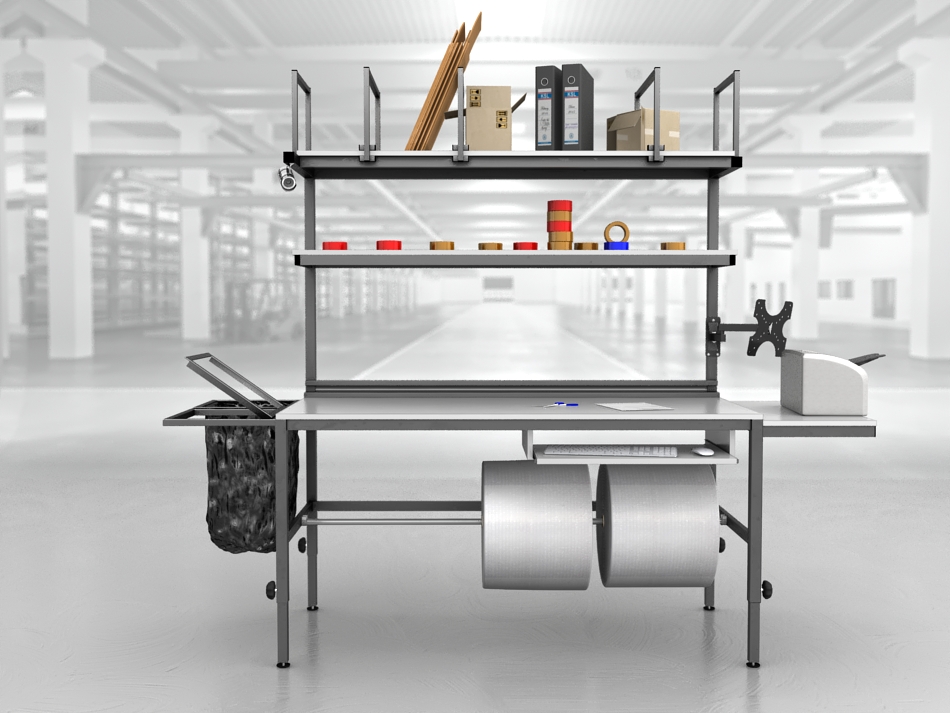 stół do pakowania paczek