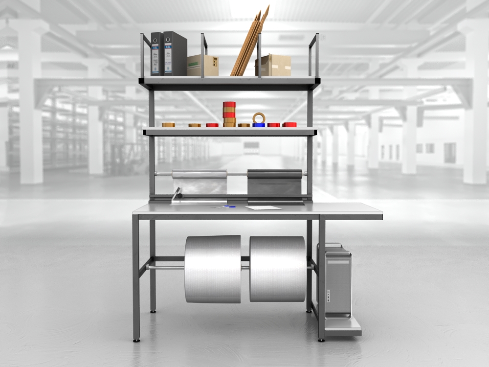 stół do pakowania paczek