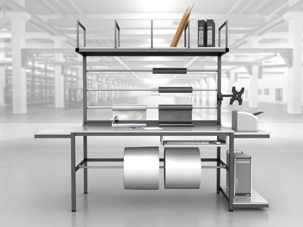 stół do pakowania paczek