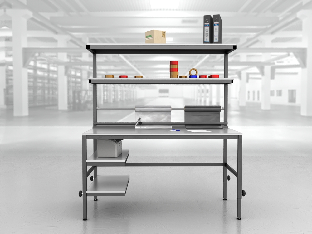 stół do pakowania paczek