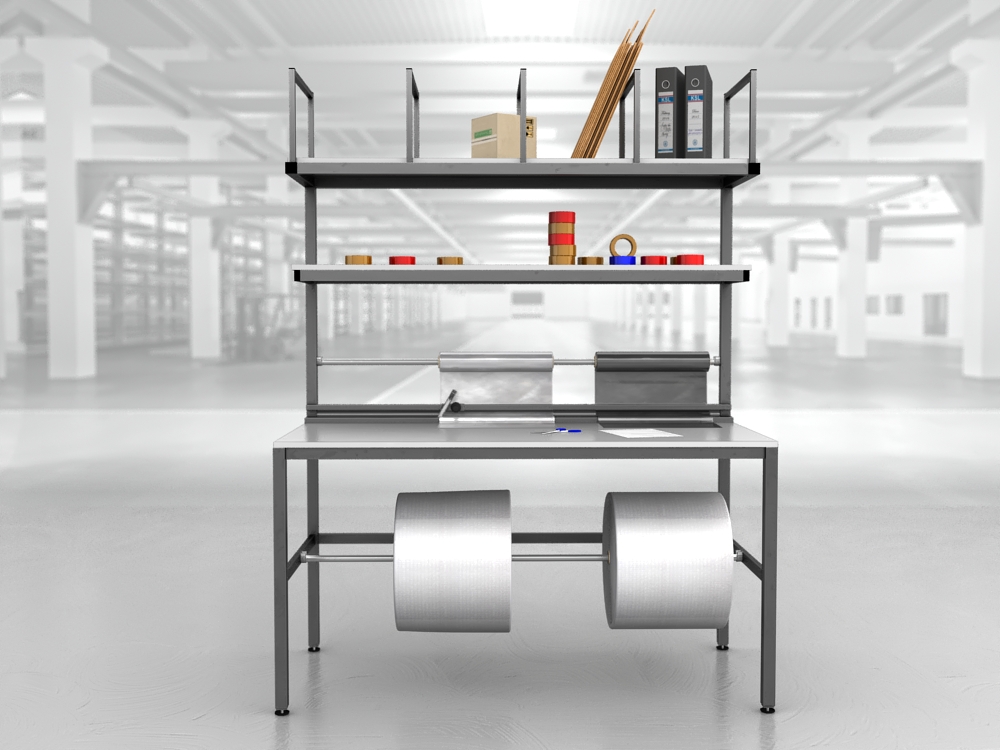 stół do pakowania paczek