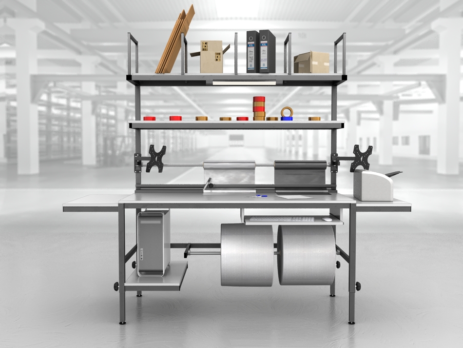 stół do pakowania paczek