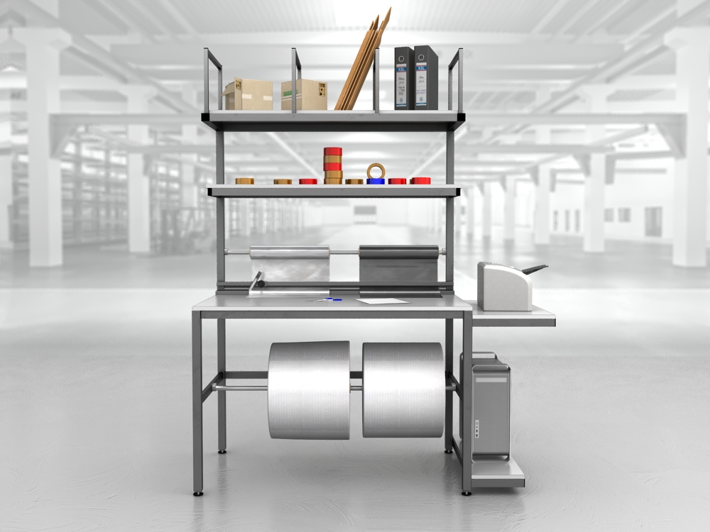 stół do pakowania paczek