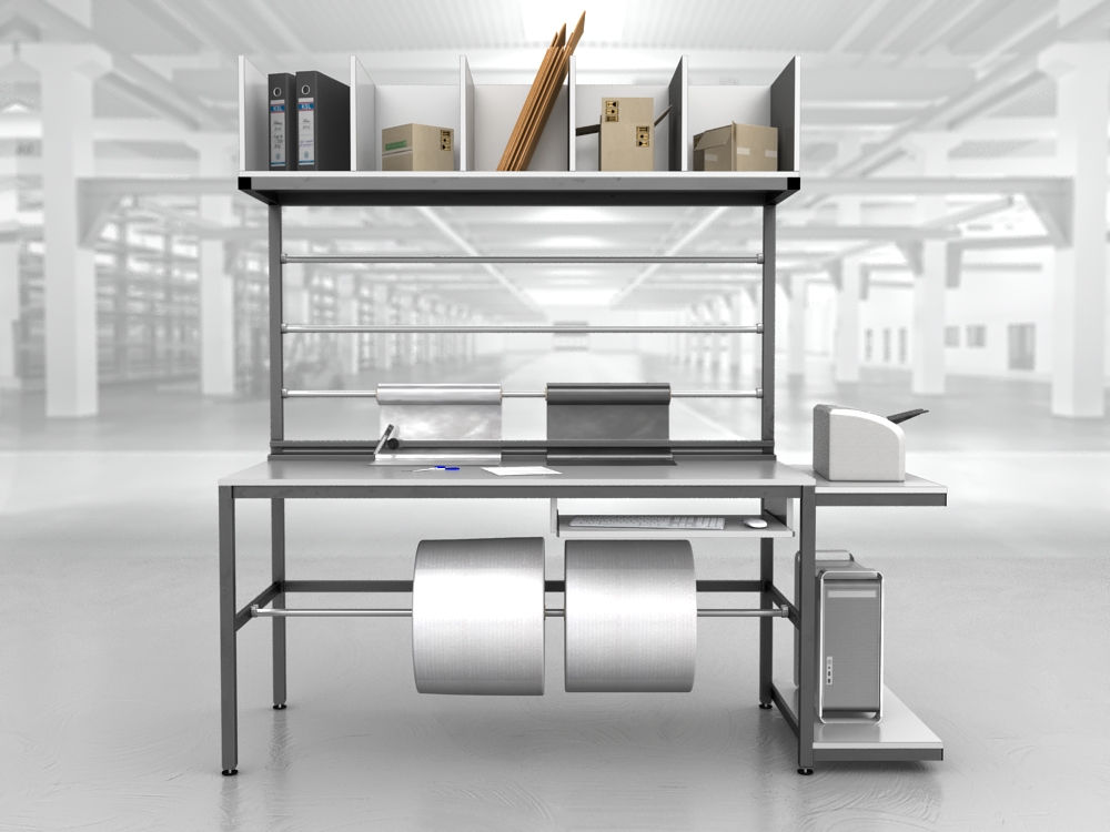 stół do pakowania paczek