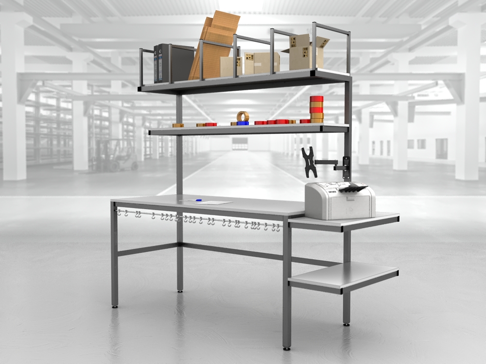 stół do pakowania paczek