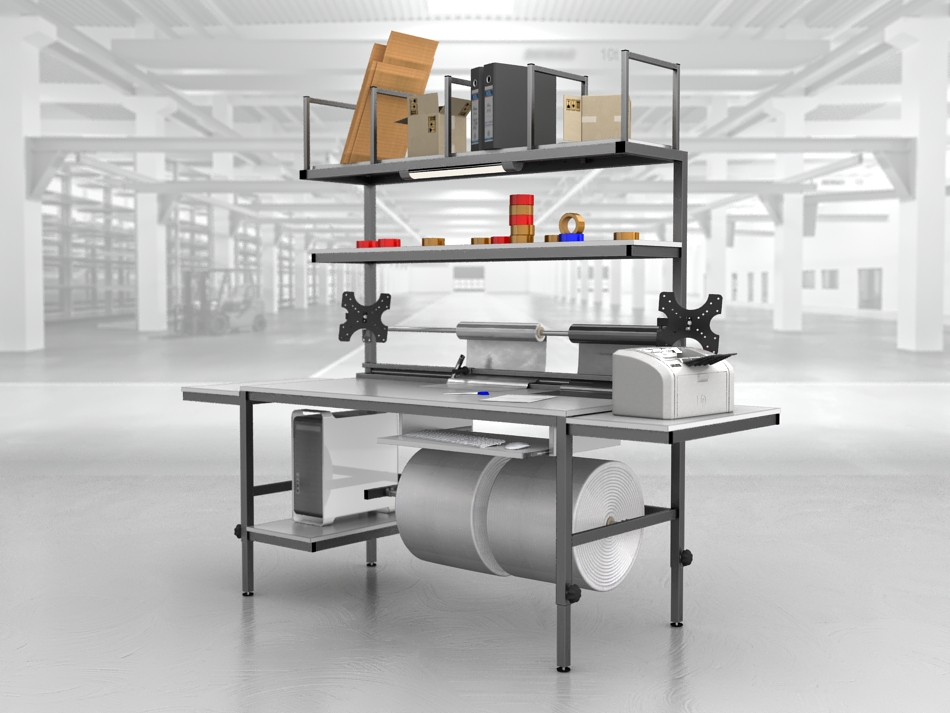 stół do pakowania paczek