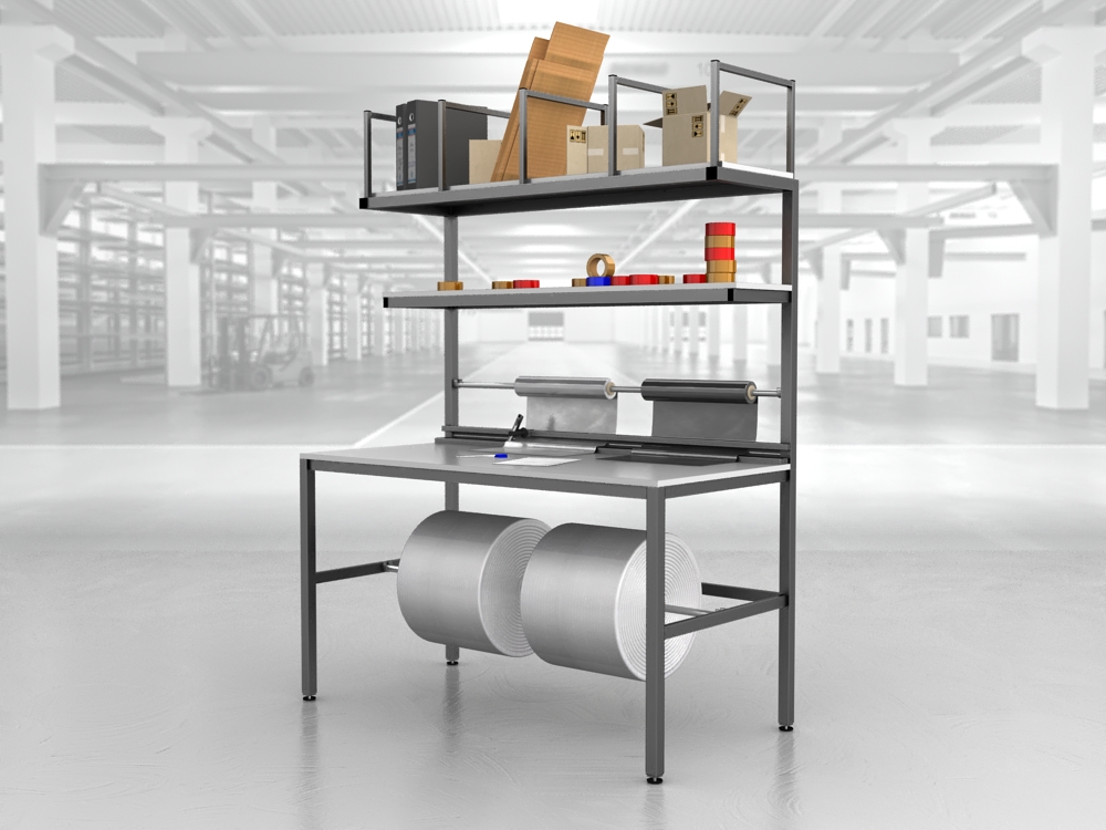 stół do pakowania paczek