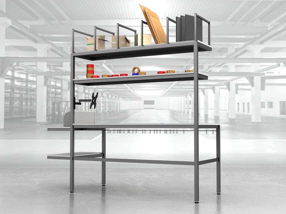 stół do pakowania paczek