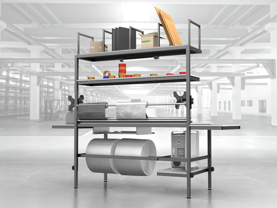 stół do pakowania paczek