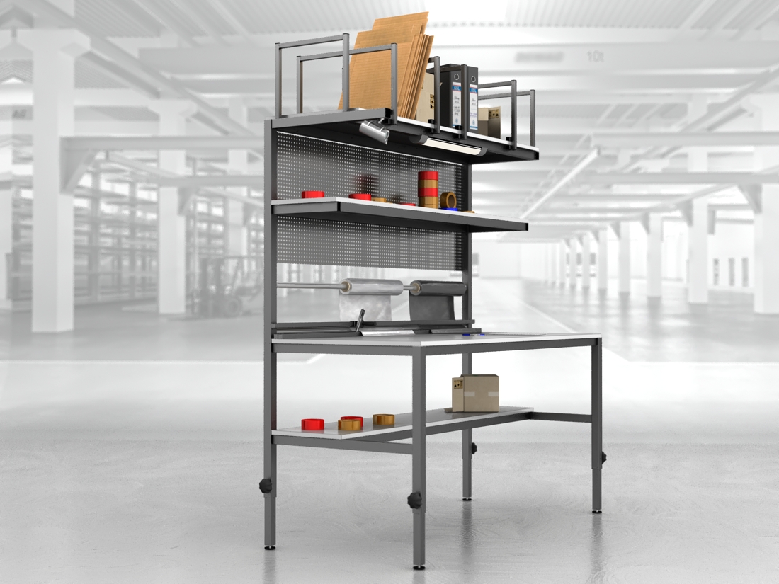 stół do pakowania paczek