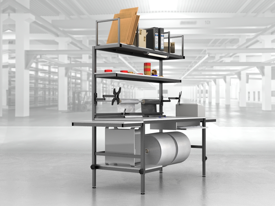 stół do pakowania paczek