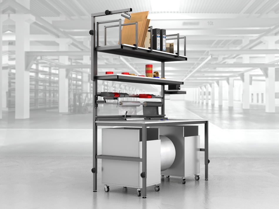 stół do pakowania paczek