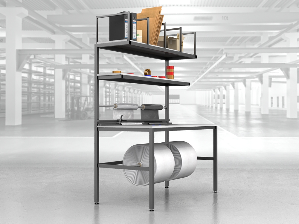 stół do pakowania paczek